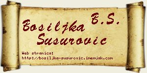 Bosiljka Susurović vizit kartica